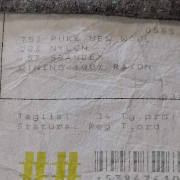 Emanuel Ungaro Size 34  (US 2) Gray Wool Ruffled Midi Skirt EUC - Picture 12 of 13